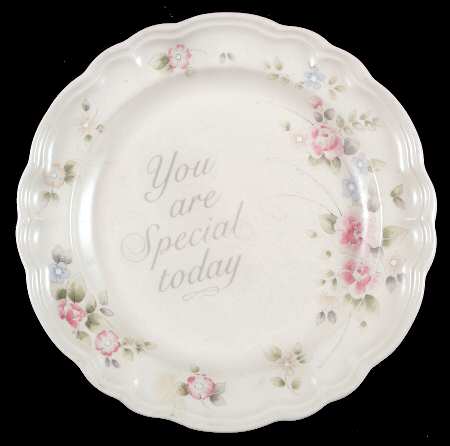 Tea Rose "You Are Special" Dinner Plate