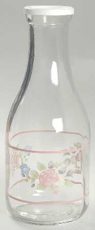 Tea Rose Glassware Decanter