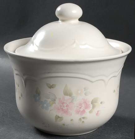 Tea Rose Cookie Jar & Lid