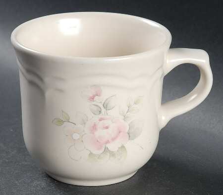 Tea Rose Flat Cup by Pfaltzgraff