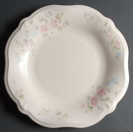 Tea Rose Sculpted Round Server/Chip Tray by Pfaltzgraff