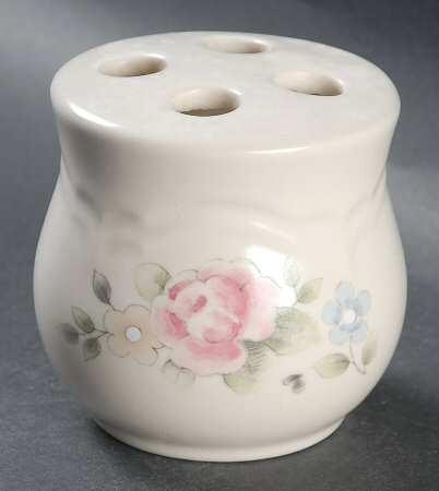 Tea Rose Toothbrush Holder
