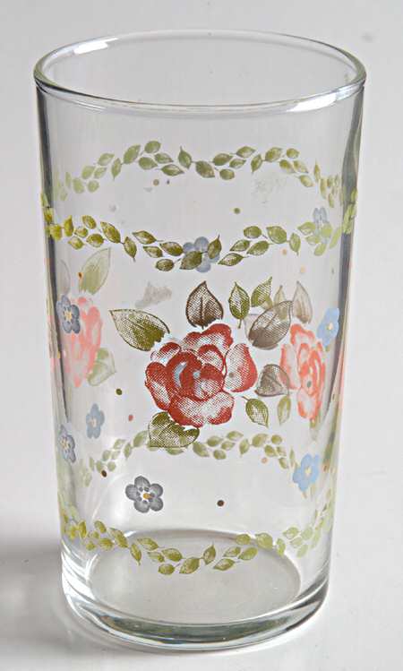 Tea Rose 6 Oz Glassware Juice