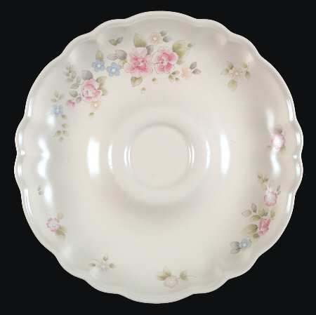 Tea Rose Chip Bowl/Plate for Chip & Dip Set