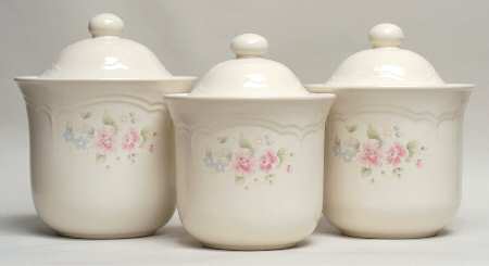 Tea Rose (3 Piece) Canister Set (Box Set)
