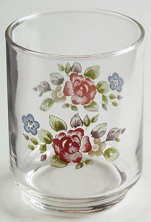 Tea Rose 4 Oz Glassware Juice by Pfaltzgraff