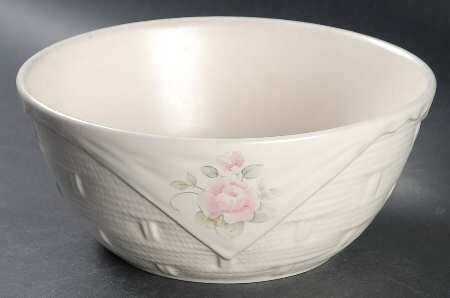 Tea Rose Basket Bowl