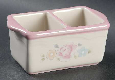 Tea Rose Divided Sweetener Holder