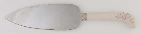 Tea Rose Pie Server with Stainless Blade