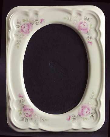 Tea Rose Frame-Holds 5" X 7"