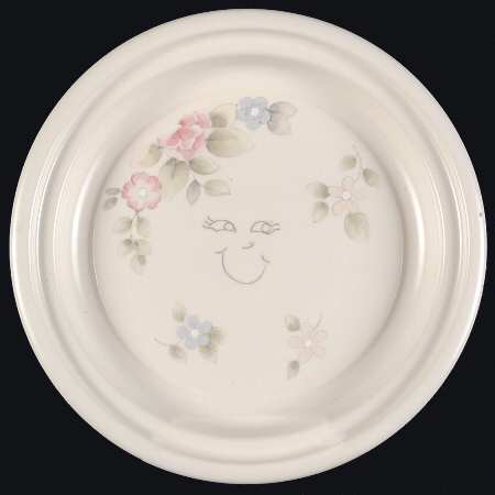 Tea Rose Happy Plate by Pfaltzgraff