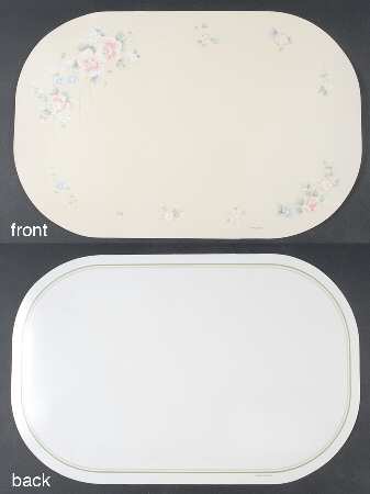 Tea Rose Reversible Vinyl Placemat