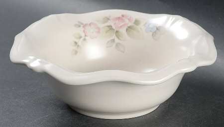Tea Rose Sculpted Dip Bowl by Pfaltzgraff