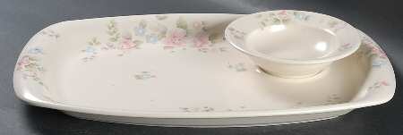 Tea Rose 2 Piece Barbeque Set (Plate and Bowl Only)