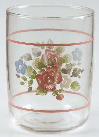 Tea Rose Glassware Juice/Cooler by Pfaltzgraff