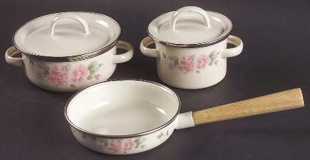 Tea Rose (5 Piece) Kid's Metal Cookware Set