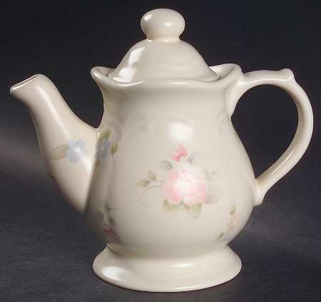 Tea Rose Special Edition Individual Teapot & Lid by Pfaltzgraff