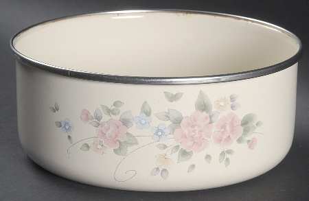 Tea Rose 7" Metal Bowl