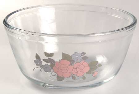Tea Rose 7" Glassware Mixing Bowl