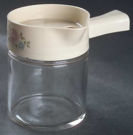 Tea Rose Glassware Syrup with Plastic Lid