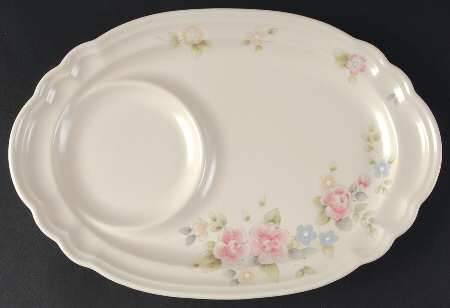 Tea Rose Oval Snack Tray