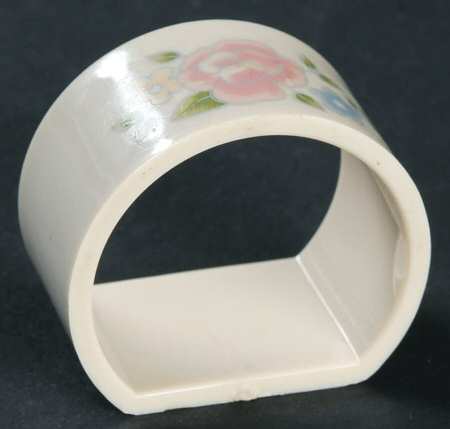 Tea Rose Plastic Napkin Ring by Pfaltzgraff