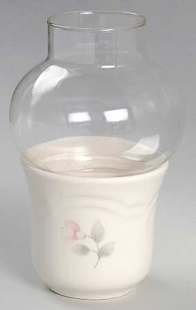 Tea Rose Mini Lite Votive with Glass Globe