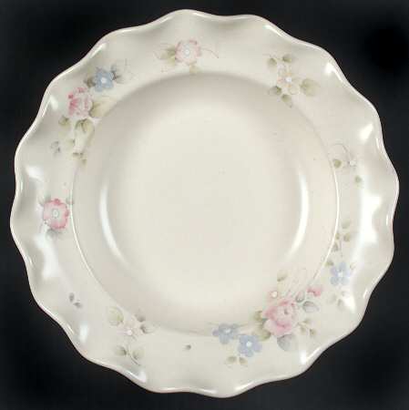 Tea Rose Fluted Rim Soup Bowl by Pfaltzgraff