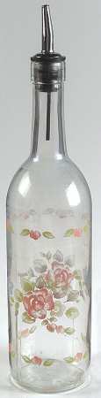Tea Rose Glass Oil with Drizzle Spout by Pfaltzgraff