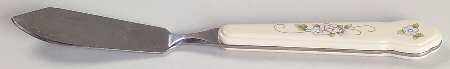 Tea Rose Flat Handle Master Butter Knife by Pfaltzgraff