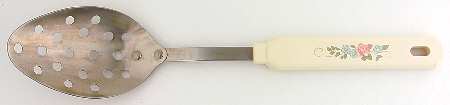 Tea Rose Pierced Serving Spoon