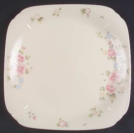 Tea Rose 12" Square Serving Platter by Pfaltzgraff