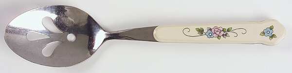 Tea Rose Pierced Tablespoon (Serving Spoon) by Pfaltzgraff