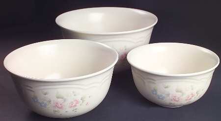 Tea Rose (3 Piece) Mixing Bowl Set