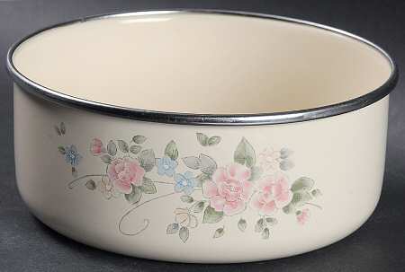Tea Rose 5" Metal Bowl