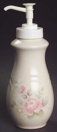 Tea Rose Lotion Dispenser by Pfaltzgraff