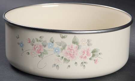 Tea Rose 6" Metal Bowl