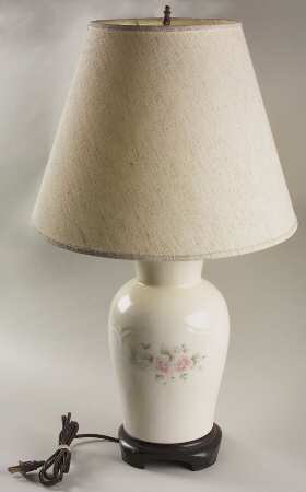 Tea Rose 26" Electric Lamp & Shade