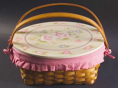 Tea Rose Pie Basket