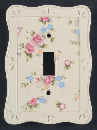Tea Rose Single Light Switch Cover
