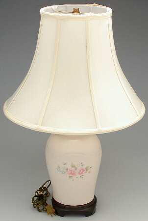 Tea Rose 26" Electric Lamp & Shade