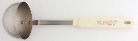Tea Rose Soup Ladle with Stainless Bowl