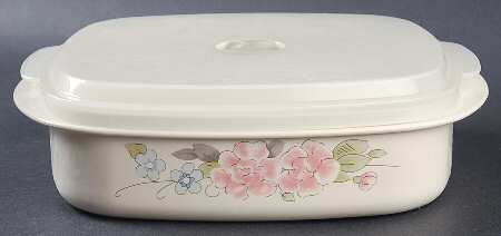 Tea Rose 40 Oz Square Plastic Microwave Bowl w/Vent Lid