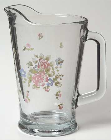 Tea Rose 56 Oz Glassware Pitcher