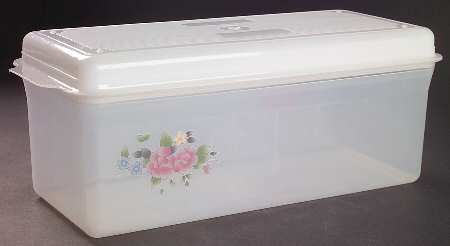 Tea Rose Plastic Storage Box
