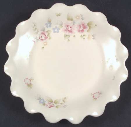 Tea Rose 10" Ruffled Plate by Pfaltzgraff