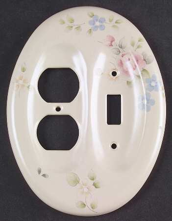 Tea Rose Combination Switchplate-Outlet Cover