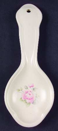 Tea Rose Spoon Rest/Holder (Holds 1 Spoon) by Pfaltzgraff