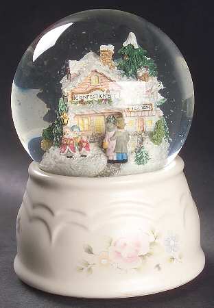Tea Rose Snow Globe