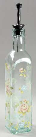 Tea Rose Glass Oil & Drizzle Spout by Pfaltzgraff